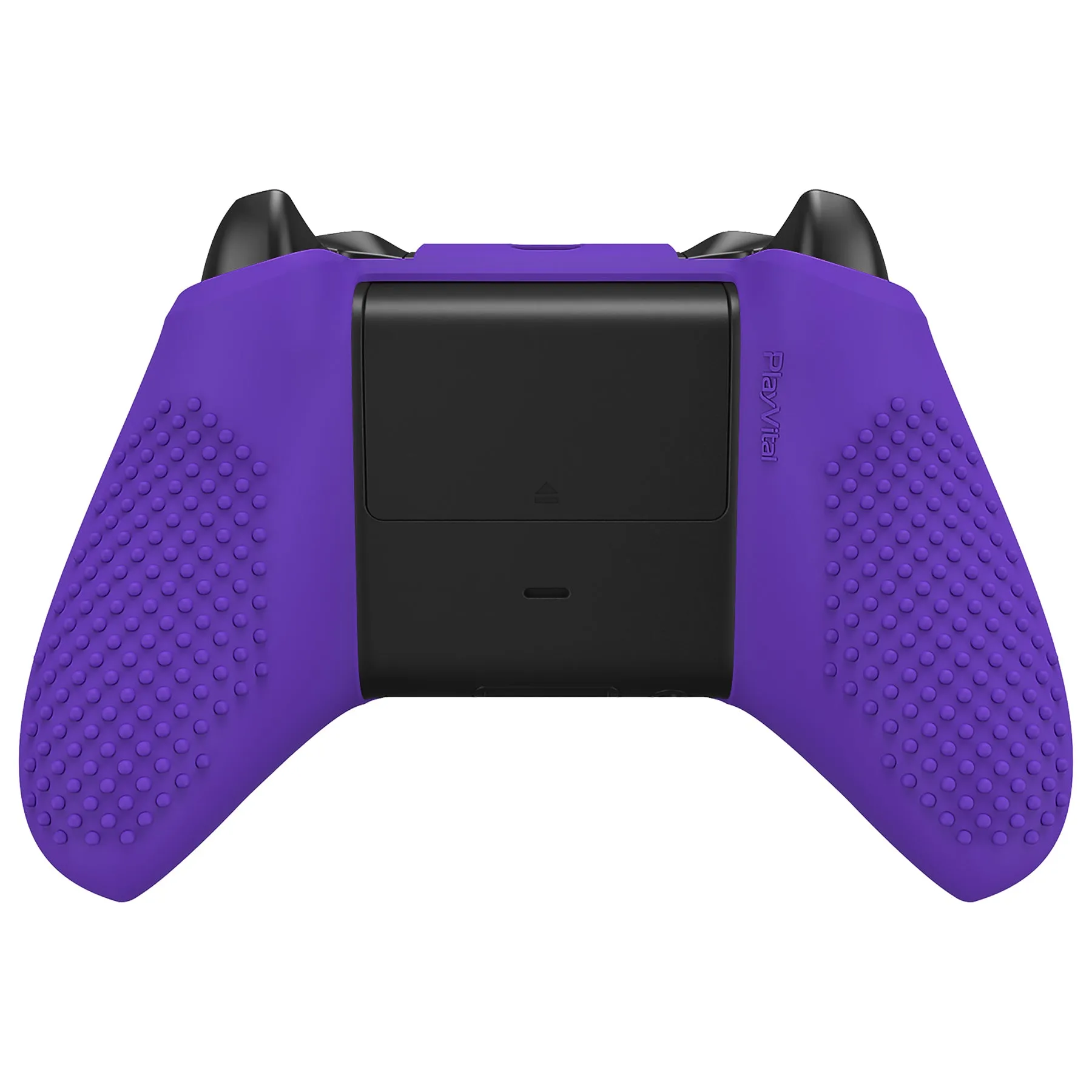 eXtremeRate PlayVital Soft Silicone Controller Cover Thumb Stick  Caps for Xbox One S for Xbox One X - Purple - XBOWP0056GC