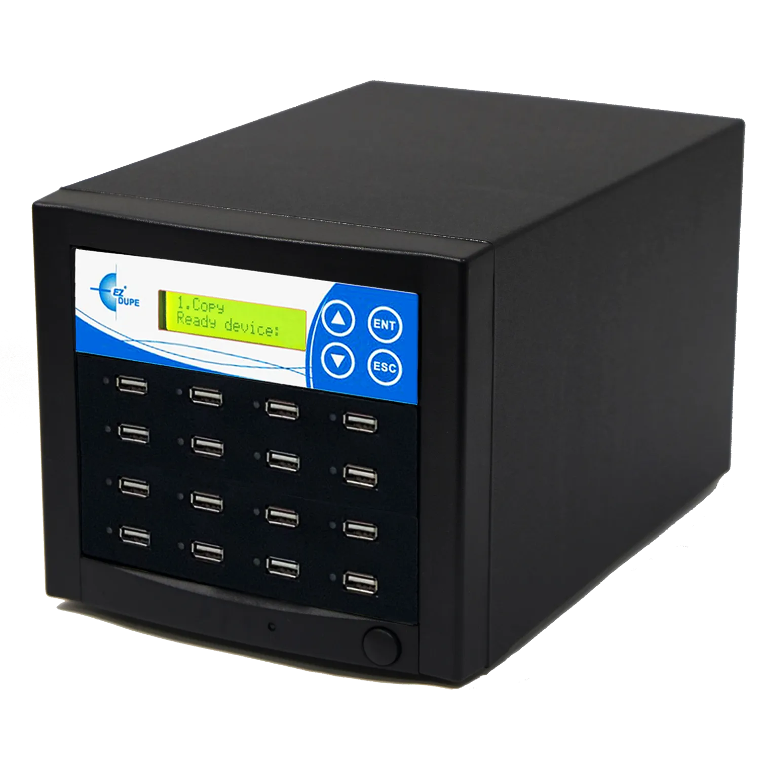 EZ Dupe 1 to 15 USB Duplicator - Flash Media Cloner & Eraser (DoD Compliant) EZDUSB15T