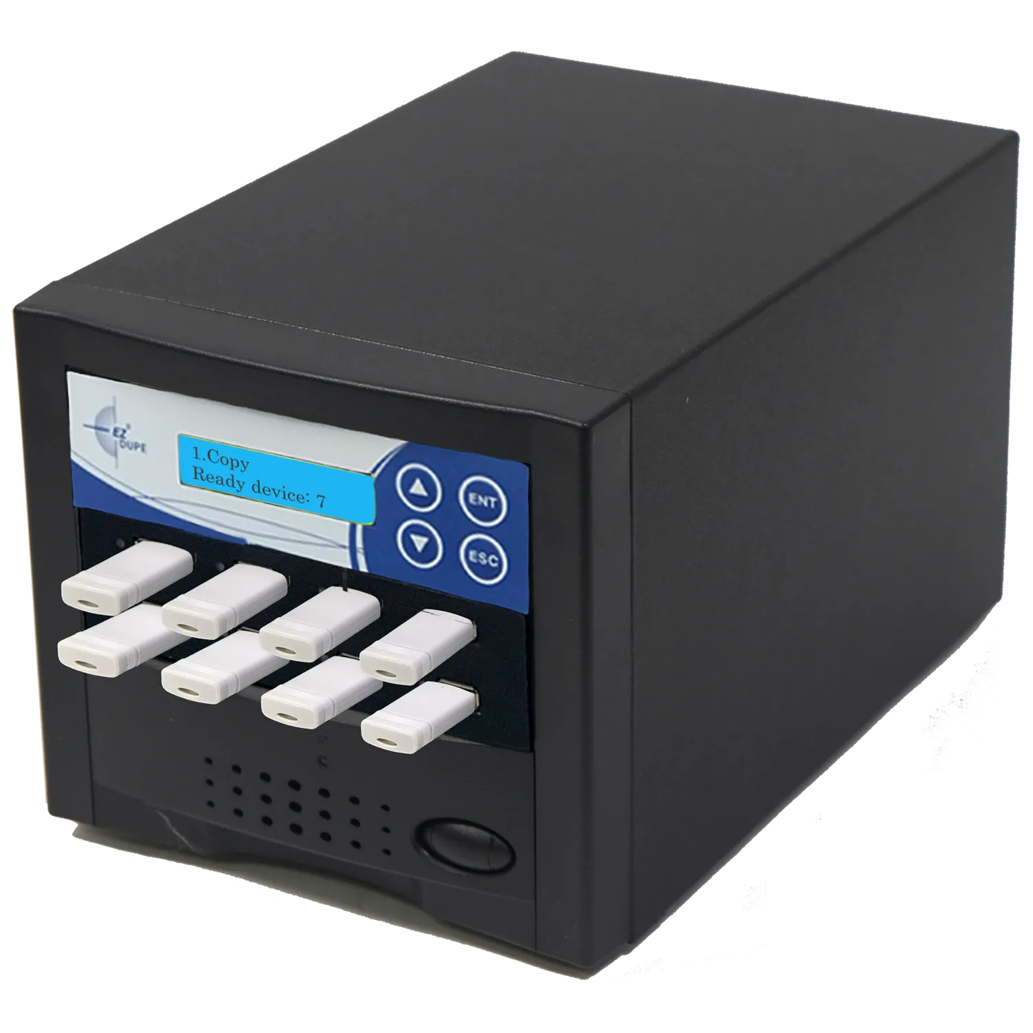 EZ Dupe 1 to 7 USB Duplicator - Flash Media Cloner & Eraser (DoD Compliant) EZDUSB7T