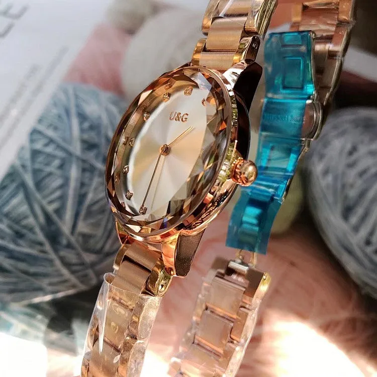 Fashion Rhinestone Stainless Steel Women’s Watch