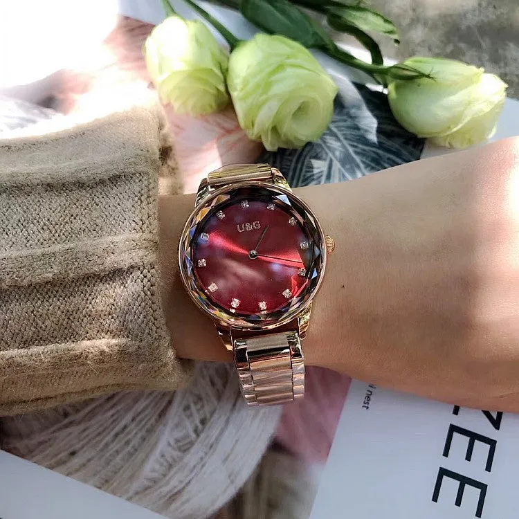 Fashion Rhinestone Stainless Steel Women’s Watch