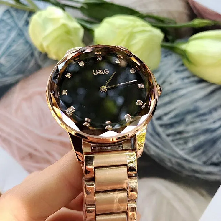 Fashion Rhinestone Stainless Steel Women’s Watch