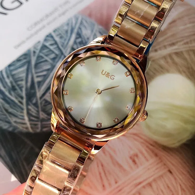 Fashion Rhinestone Stainless Steel Women’s Watch