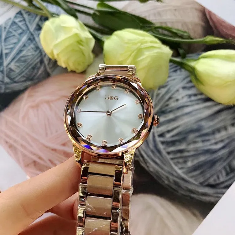 Fashion Rhinestone Stainless Steel Women’s Watch