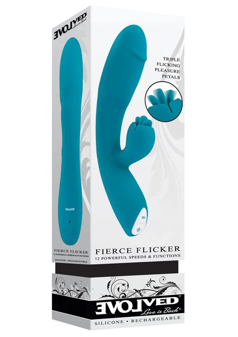 Fierce Flicker Rechargeable Silicone Dual Vibrator