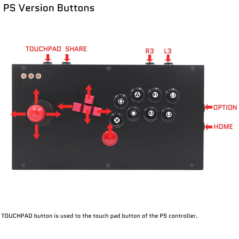 FightBox M7 Keyboard Button Leverless Arcade Game Controller