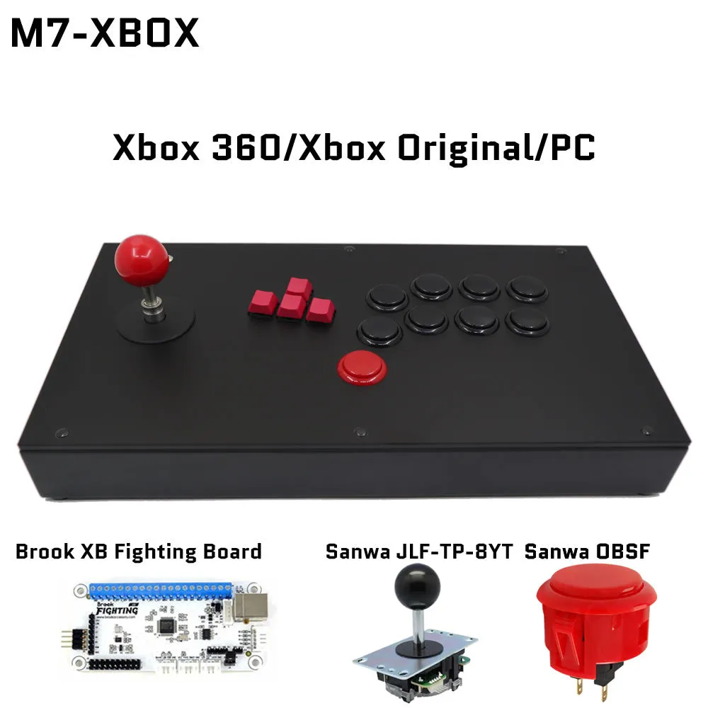 FightBox M7 Keyboard Button Leverless Arcade Game Controller