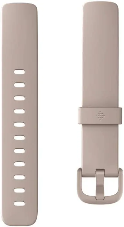 Fitbit Inspire 2 Health & Fitness Tracker, 24/7 Heart Rate, Lunar White, One Size (S & L Bands Included)