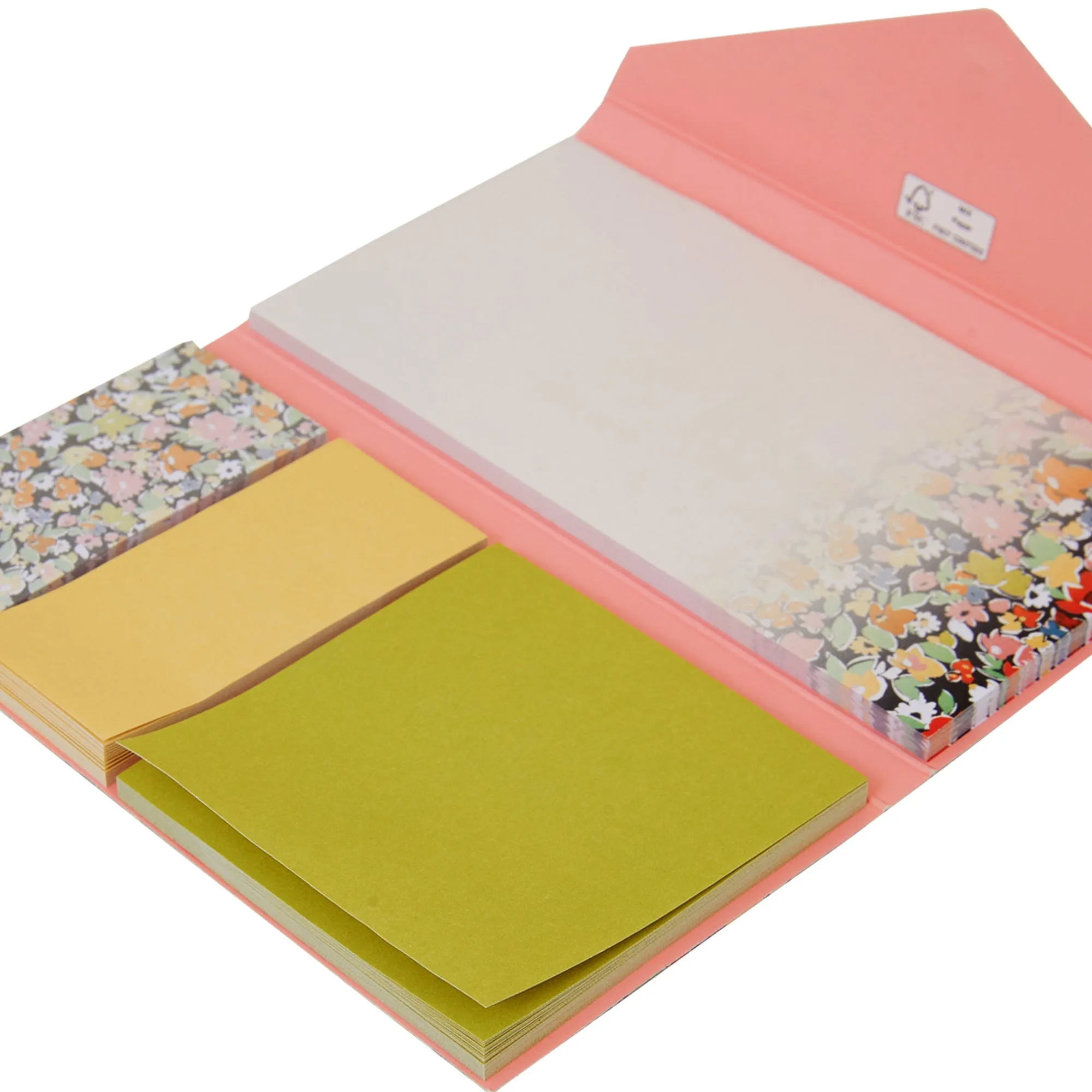 Floral Print Sticky Notes Set