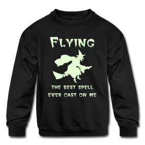 Flying Spell Kids Sweatshirt - Glow in the Dark