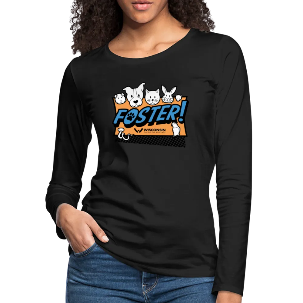 Foster Logo Contoured Premium Long Sleeve T-Shirt