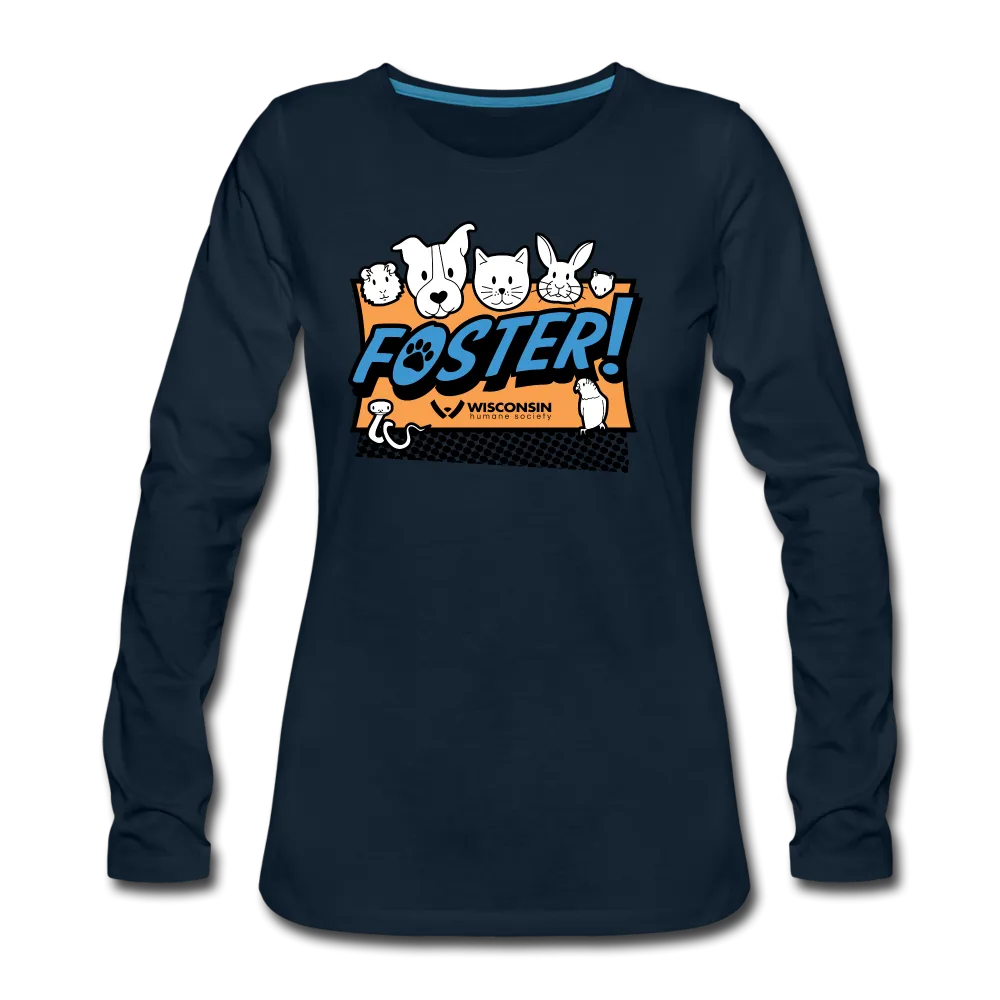 Foster Logo Contoured Premium Long Sleeve T-Shirt