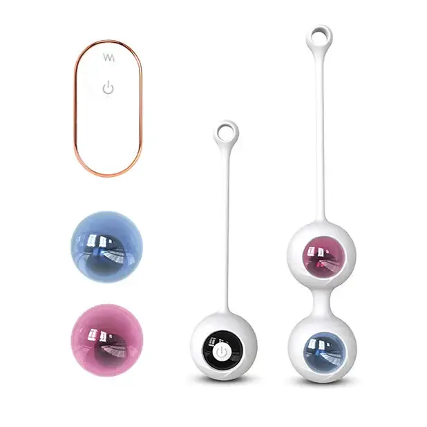 Freezer Ben Wa Ball Remote Control Kegel Ball Exercises Set - White