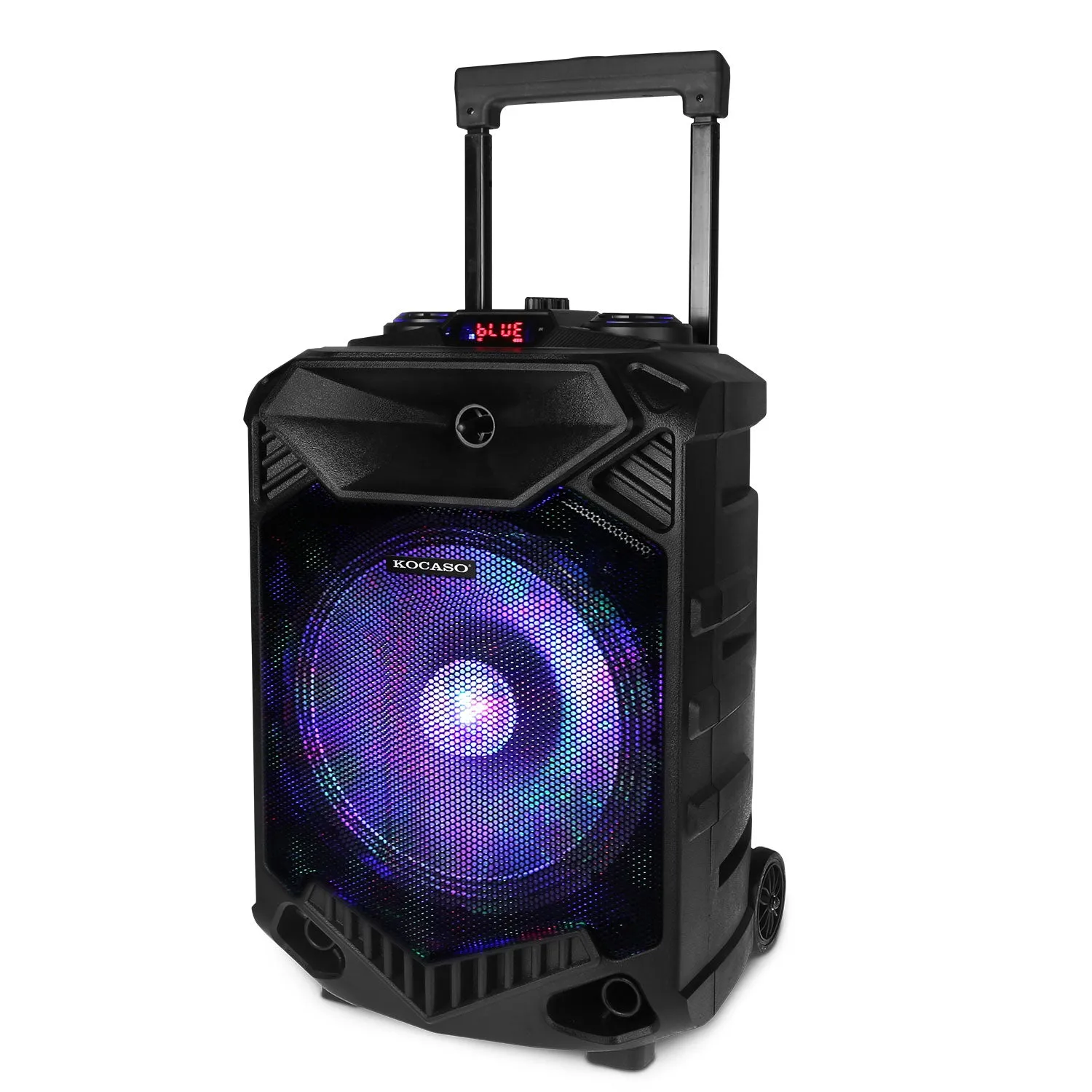 Fresh Fab Finds Wireless Party Speaker 12in Woofer Bass Party Speaker w/ Cordless Microphone FM Radio USB Reading MMC Car Slot Aux-In Flashing LED Colorful Lights