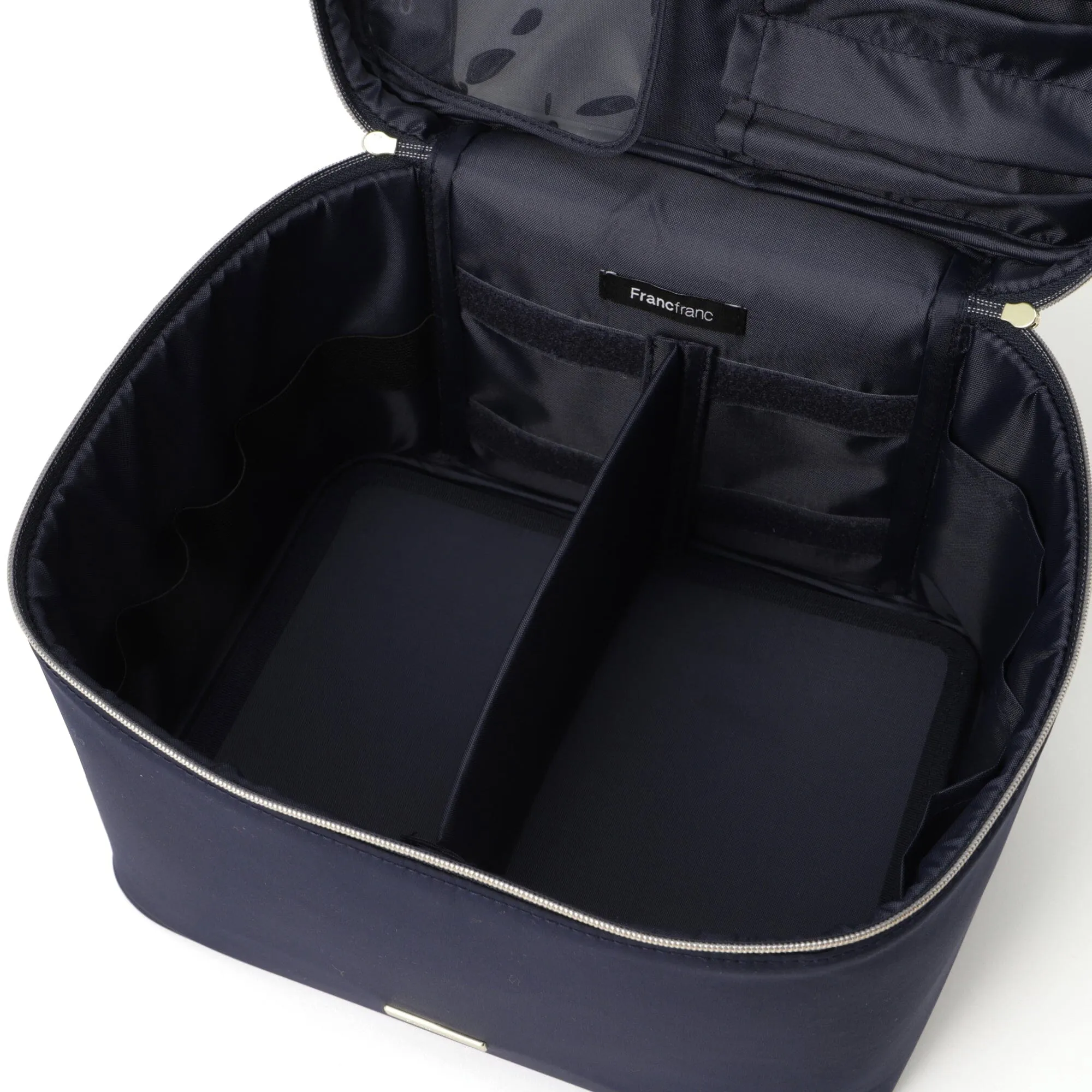 Frill Vanity Pouch L Navy