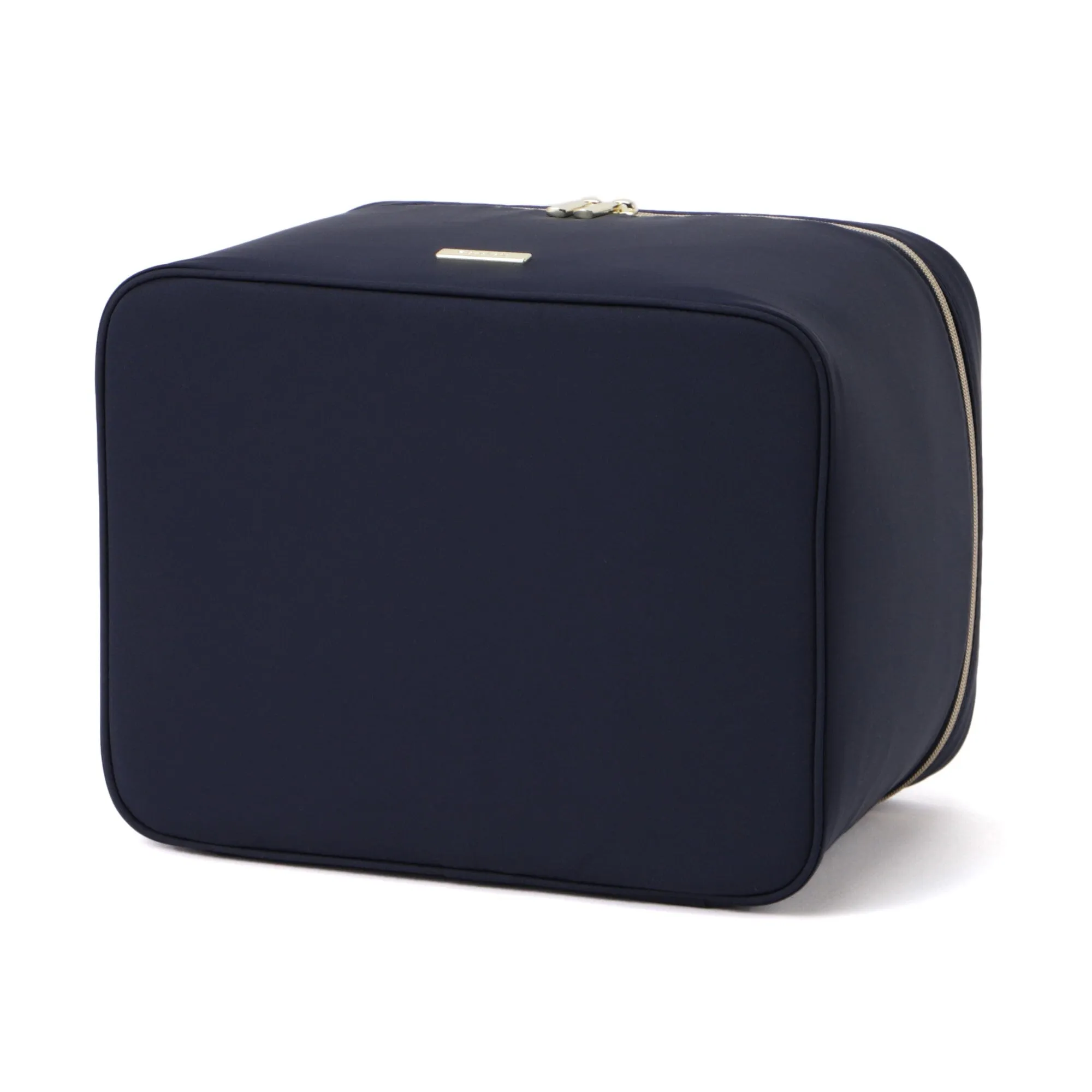 Frill Vanity Pouch L Navy