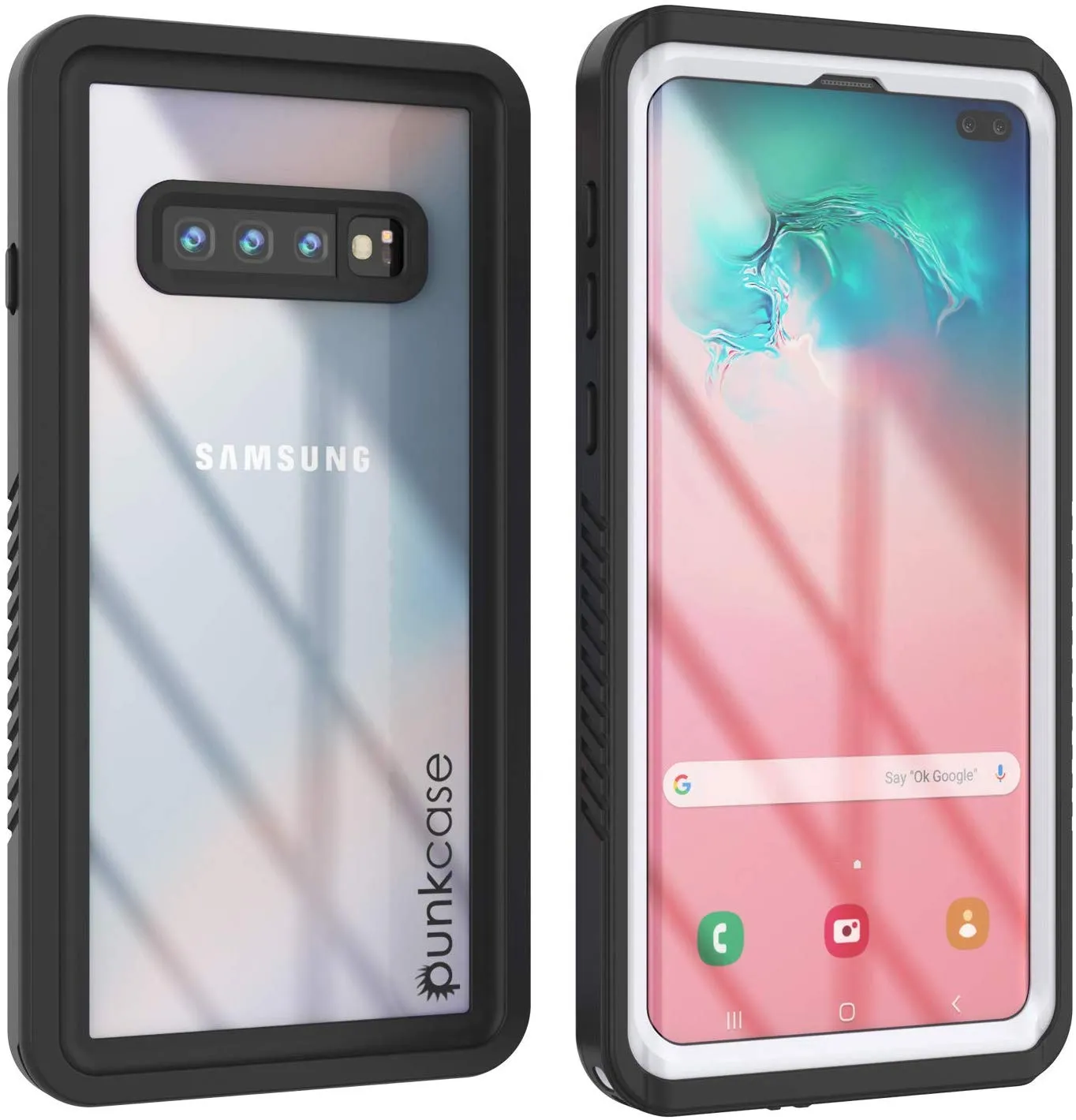 Galaxy S10  Plus Water/Shock/Snow/dirt proof Punkcase Slim Case [White]