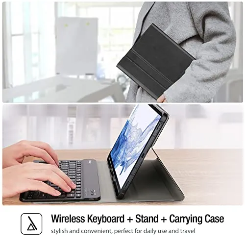 Galaxy Tab S7 Plus/ Tab S7 FE/ Tab S8 Plus 12.4 Case with Detachable Keyboard | ProCase