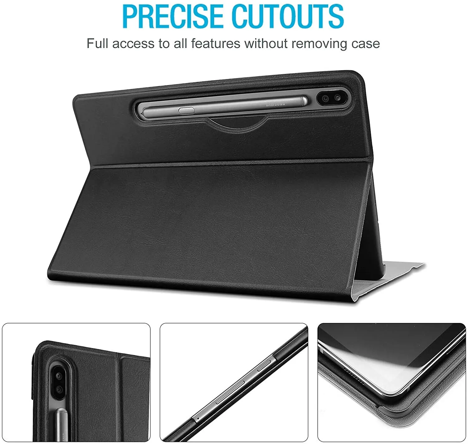 Galaxy Tab S7 Plus/ Tab S7 FE/ Tab S8 Plus 12.4 Case with Detachable Keyboard | ProCase