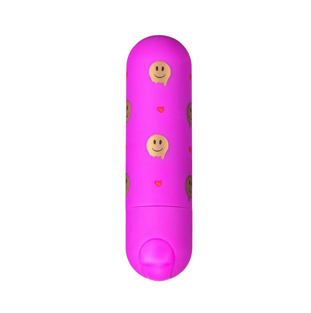 Giggly Super Charged Mini Bullet W- Smiley Face Pattern