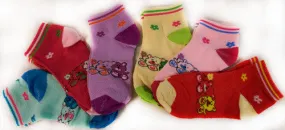 girl's socks bears with flowers assorted Case of 60