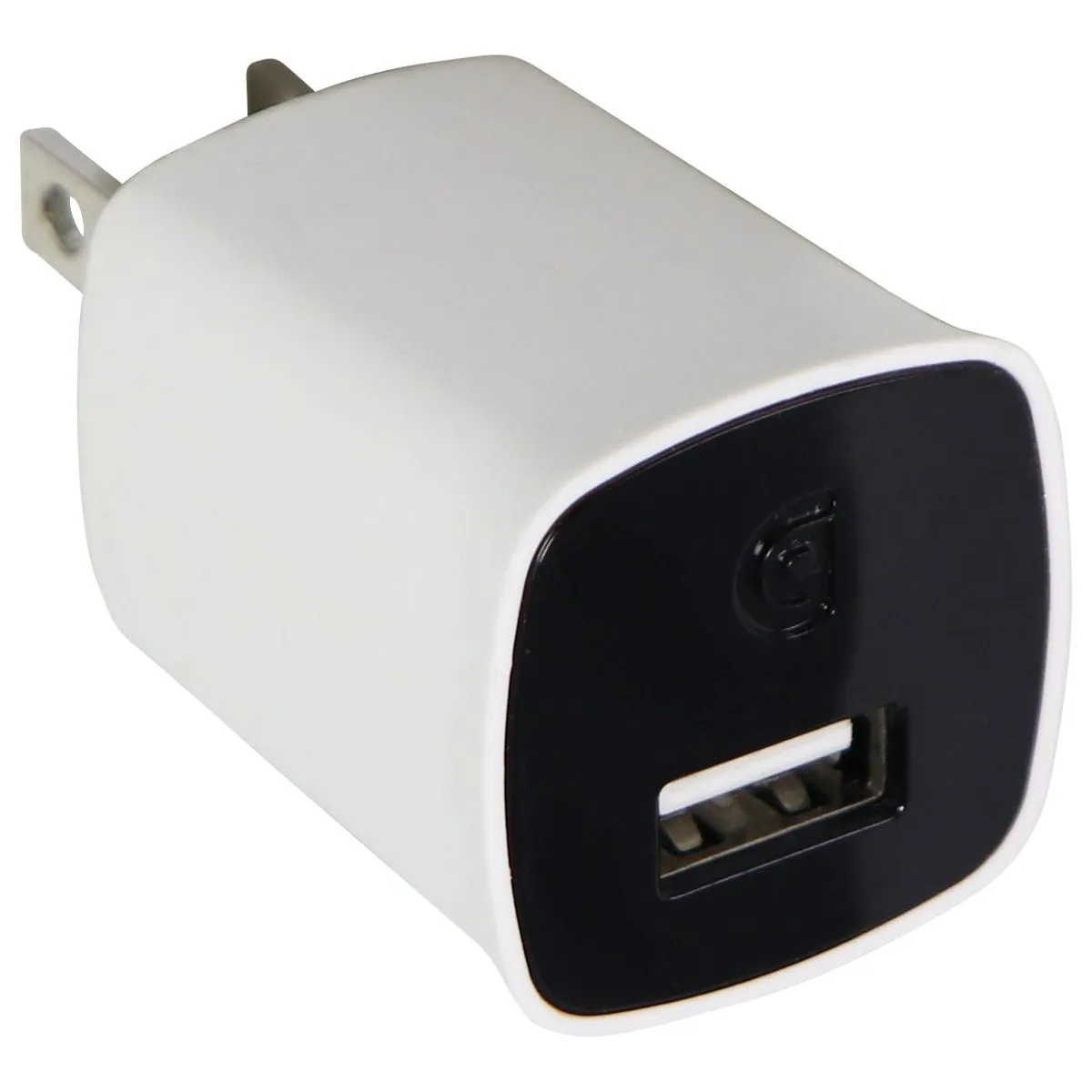 Griffin 12-Watt (5V/2.4A) PowerBlock Wall Charger Single USB Adapter - White/Blk