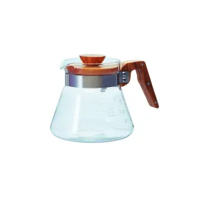 Hario V60 Olive Wood Glass Server 600ml