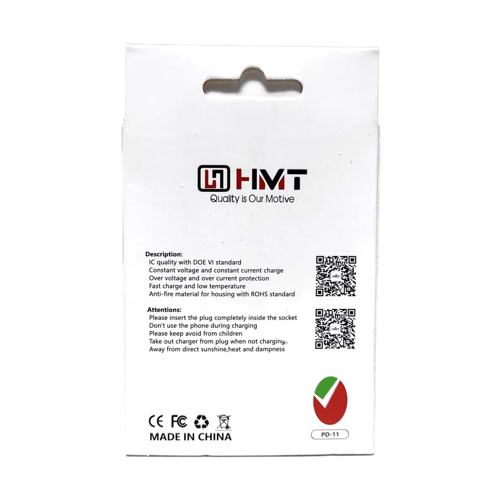 HMT 25W PD Adapter Fast Charger PD-11