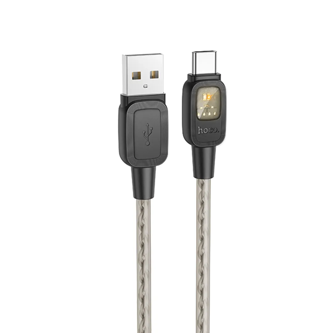 HOCO 60W USB-A to USB-C Fast Charging Cable with Auto Power Off