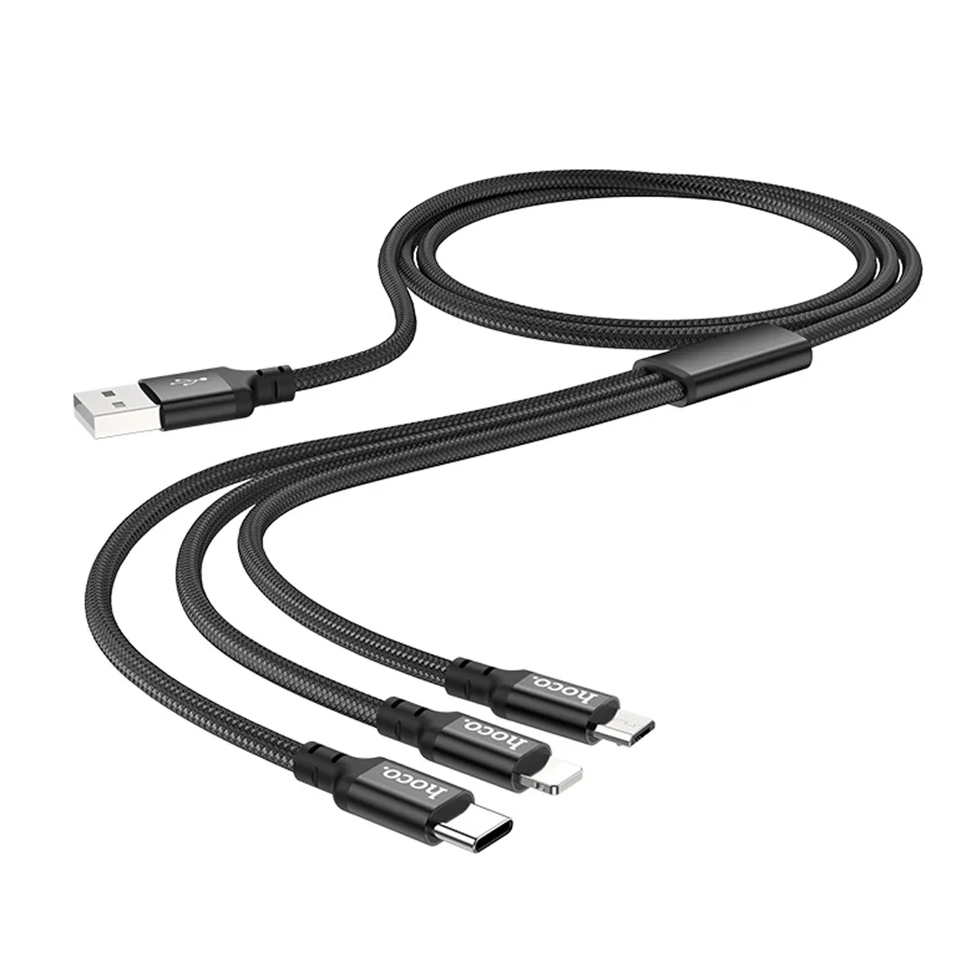 HOCO Times Speed 3-in-1 Charging Cable (25CM)