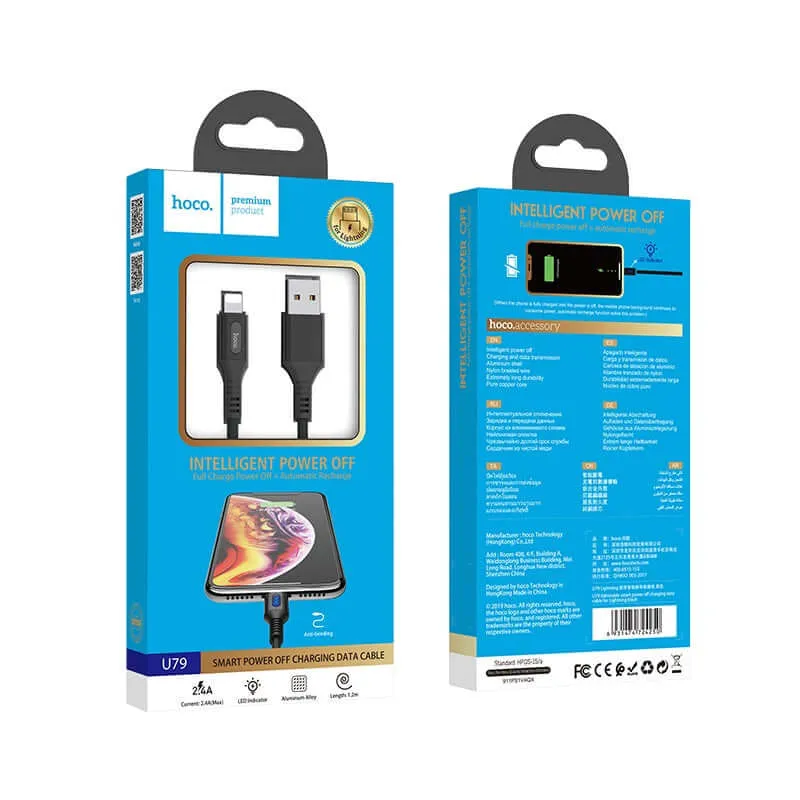 Hoco U79 | USB to Lightning Mobile Cable | Auto Power Off