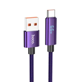 HOCO USB-C Benefit Fast Charging Cable with Display