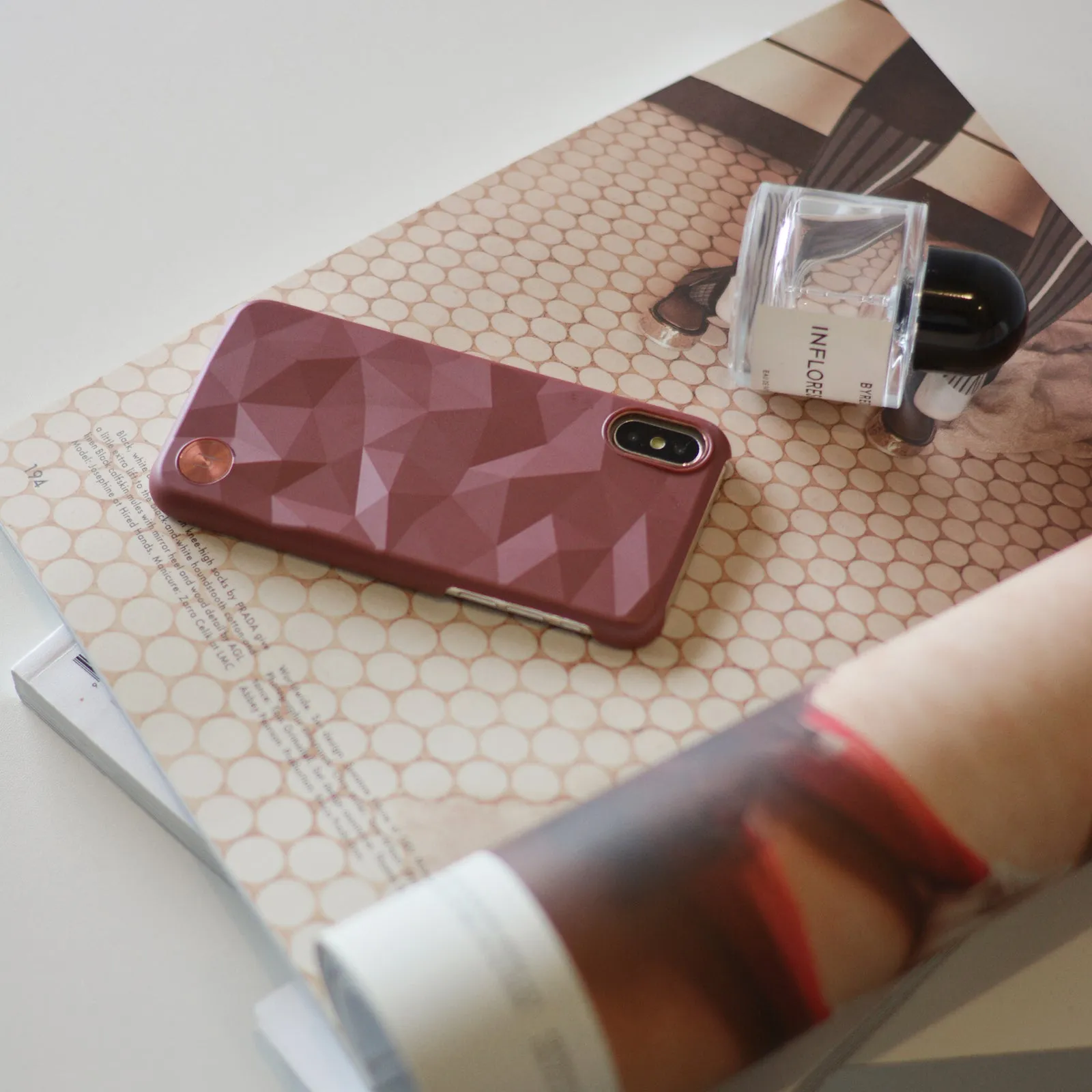 Holdit Style Phone Case for iPhone Xs Max Tokyo Series - Lush Maroon