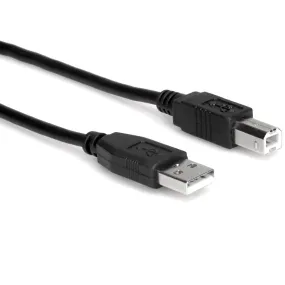 Hosa USB-215AB High Speed USB Cable, Type A to Type B, 15 ft