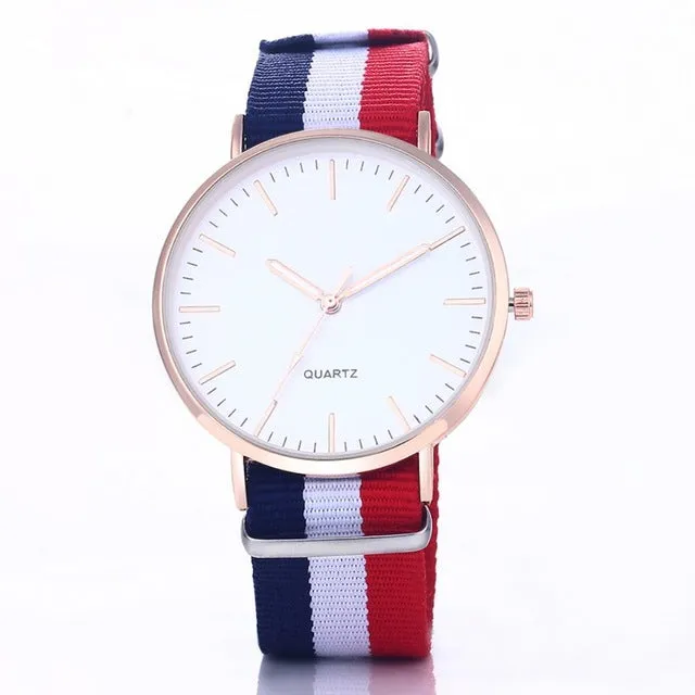 Hot Sale Nylon Strap Wrist Watch Men Watch Ultra Thin Men's Watch Fashion Watches Clock saat montre erkek kol saati reloj hombre