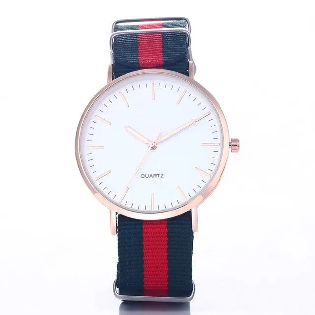 Hot Sale Nylon Strap Wrist Watch Men Watch Ultra Thin Men's Watch Fashion Watches Clock saat montre erkek kol saati reloj hombre