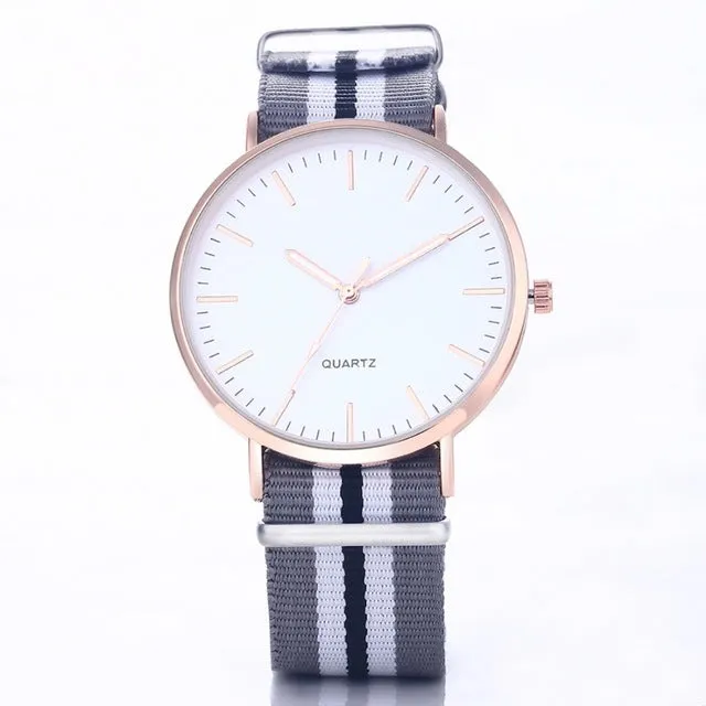 Hot Sale Nylon Strap Wrist Watch Men Watch Ultra Thin Men's Watch Fashion Watches Clock saat montre erkek kol saati reloj hombre