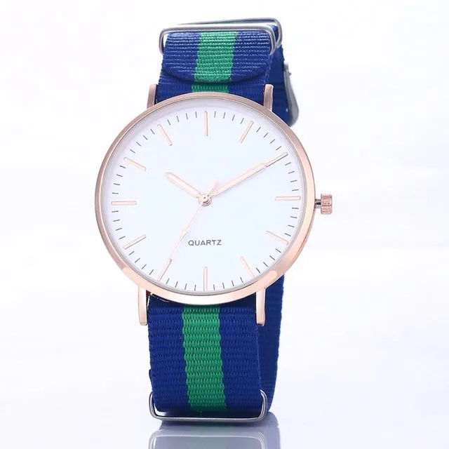 Hot Sale Nylon Strap Wrist Watch Men Watch Ultra Thin Men's Watch Fashion Watches Clock saat montre erkek kol saati reloj hombre