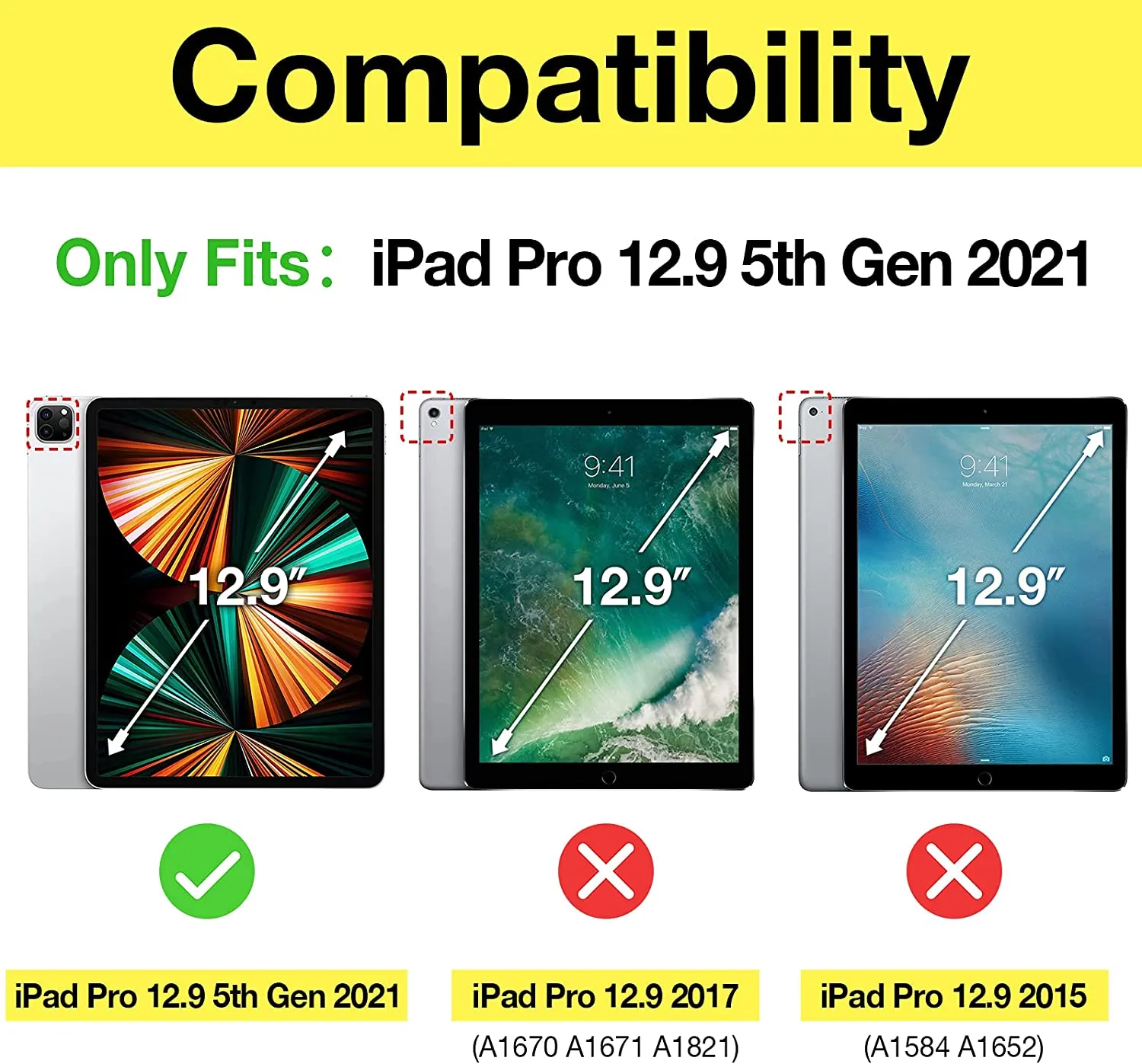 iPad Pro 12.9" 3rd Gen/ 4th Gen/ 5th Gen/ 6th Gen Slim Protective Case | ProCase