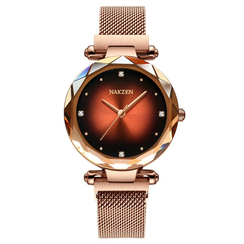 Irregular Frame Magnetic Strap Women's Watch