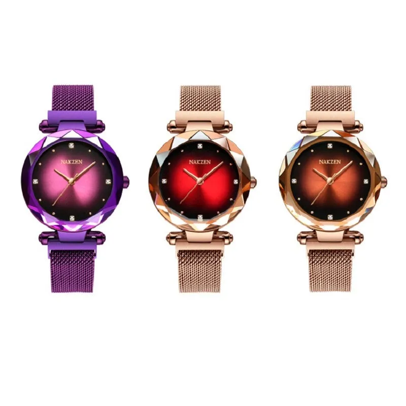 Irregular Frame Magnetic Strap Women's Watch