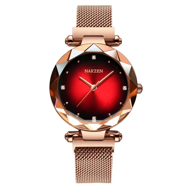 Irregular Frame Magnetic Strap Women's Watch