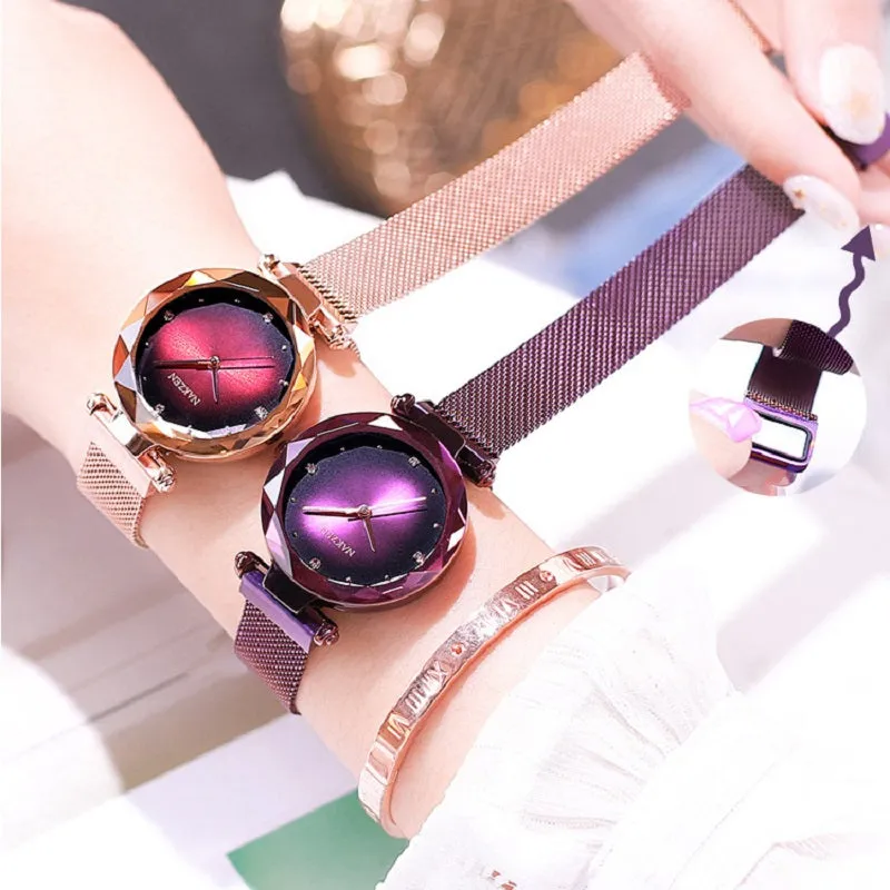 Irregular Frame Magnetic Strap Women's Watch