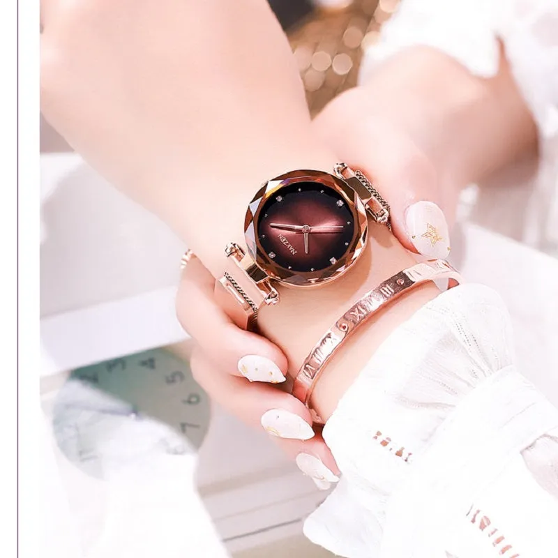 Irregular Frame Magnetic Strap Women's Watch