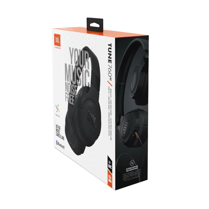 JBL T760NC Wireless Headphone - Black