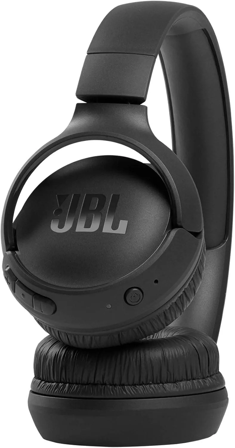 JBL Tune510BT Wireless On-Ear Headphones, Bluetooth 5.0, Up to 40 Hours Battery Life, Speed Charge - Black