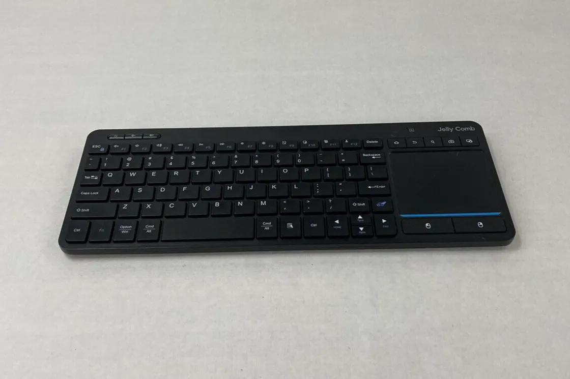 Jelly Comb 2.4GHz Wireless Bluetooth Touch Keyboard w/ Dongle Tested