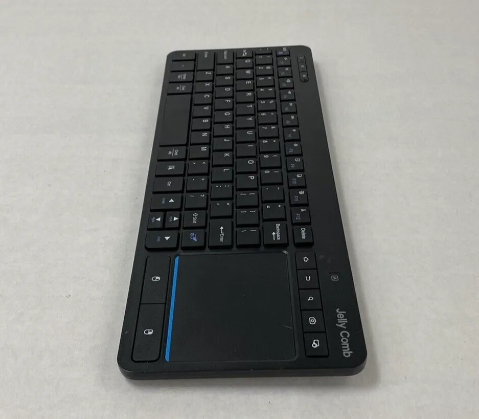 Jelly Comb 2.4GHz Wireless Bluetooth Touch Keyboard w/ Dongle Tested