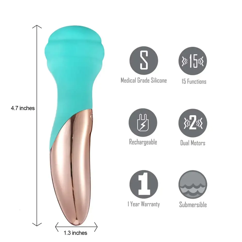 Kali Dual Motor Rechargeable Vibrating Mini Wand