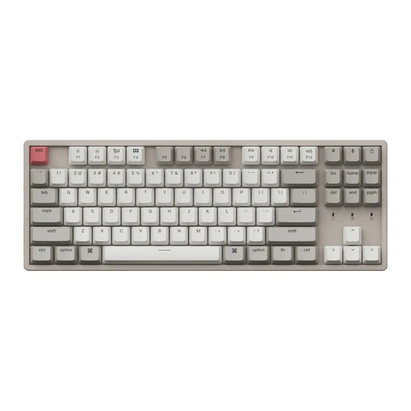 Keychron K8 87 Key Keychron Aluminium Frame Mechanical Keyboard Non-Backlit Brown Switches